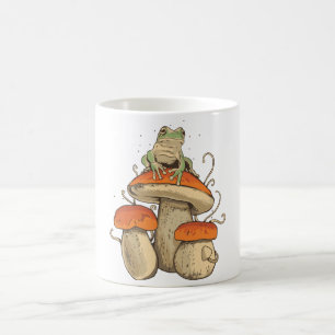 Caneca De Café Sapo com cogumelos