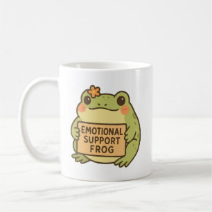 Caneca De Café Sapo de Apoio Emocional Humor Animal Fofo