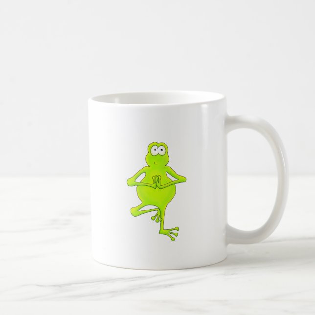 Caneca De Café Sapo de árvore da ioga (Direita)