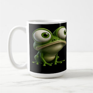 Caneca De Café Sapo de Desenho Animado de Olhos Grandes