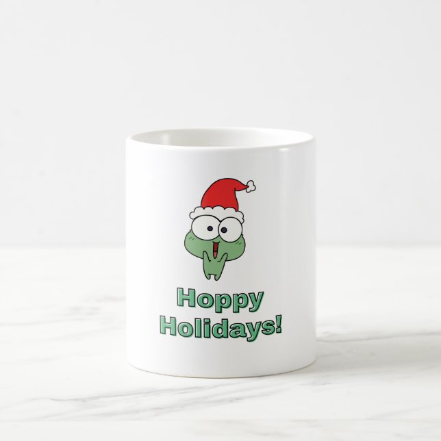 Caneca De Café Sapo de Natal Hoppy Holidays (Centro)