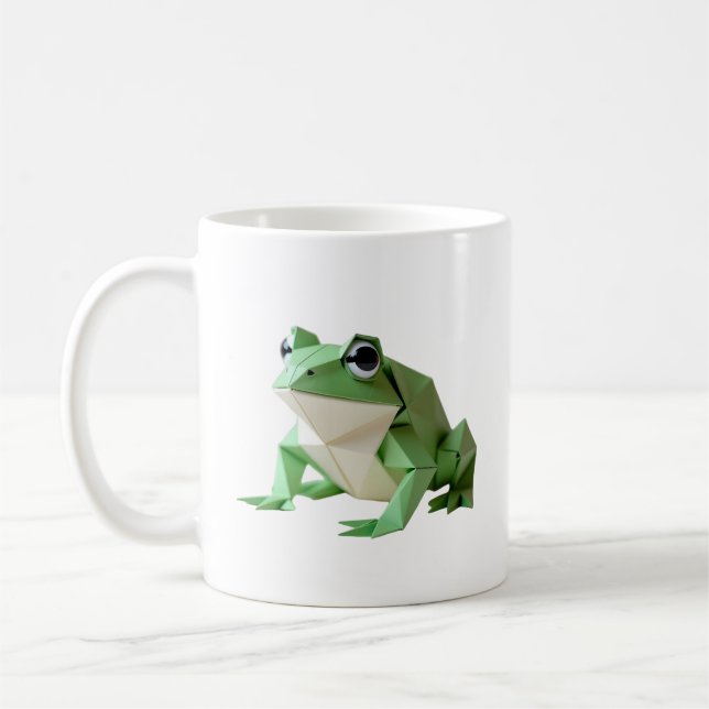 Caneca De Café Sapo de Origami (Esquerda)