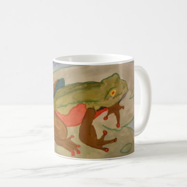 Caneca De Café Sapo de Verão Pond Mug (Frente Esquerda)