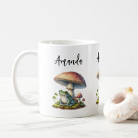 Sapo Debaixo de um Cogumelo Natureza Fofa