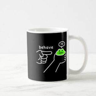 Caneca De Café Sapo Desonesto Sapo Engraçado Meme Se Comporte Não
