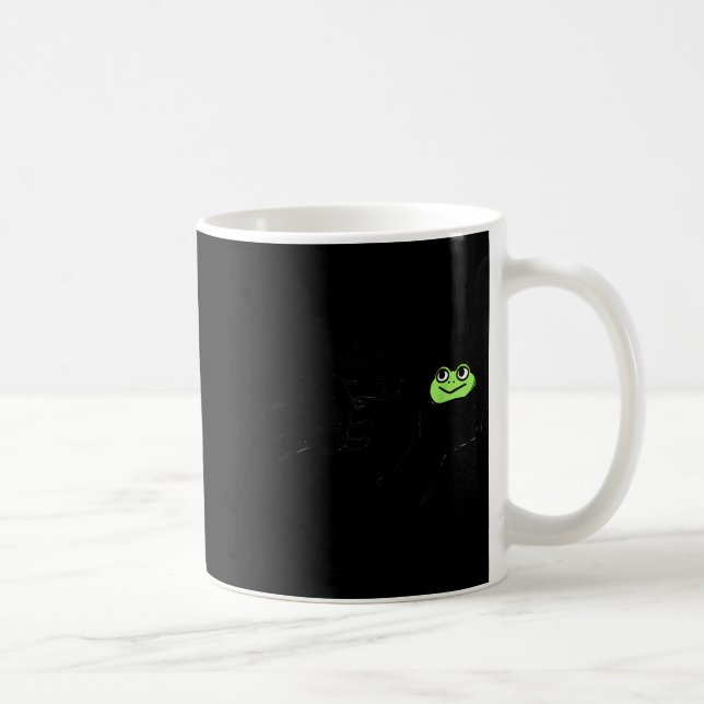 Caneca De Café Sapo Desonesto Sapo Engraçado Meme Se Comporte Não (Direita)