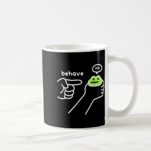 Caneca De Café Sapo Desonesto Sapo Engraçado Meme Se Comporte Não