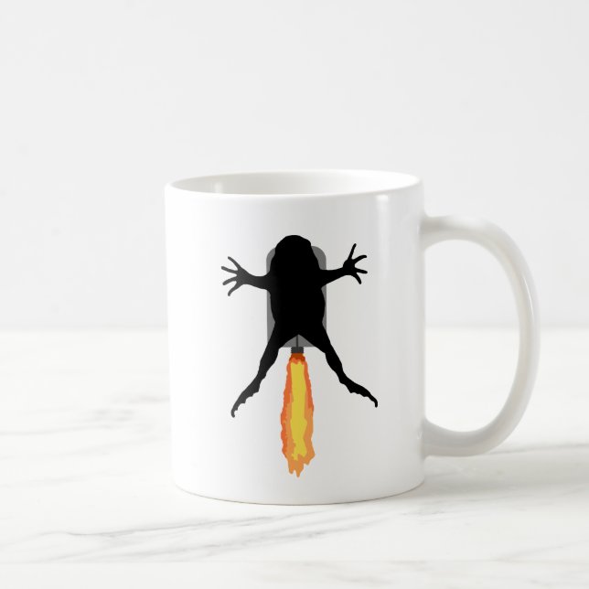 Caneca De Café Sapo do foguete (Direita)