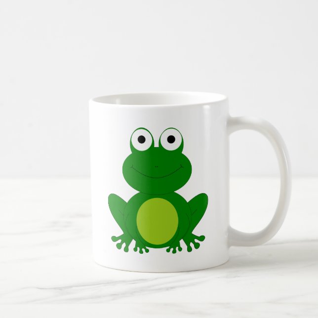 Caneca De Café Sapo encantador dos desenhos animados (Direita)