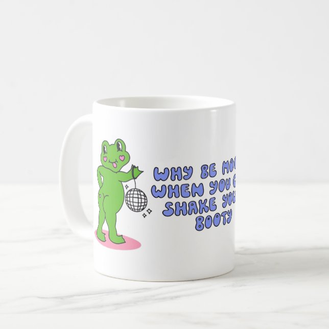 Caneca De Café Sapo engraçado (Frente Esquerda)