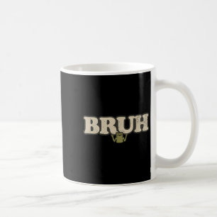 Caneca De Café Sapo Engraçado Antigo Meme de Atitude - Sapo Bruh