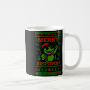 Caneca De Café Sapo engraçado do Natal Meme Resistmas Humor de Fe