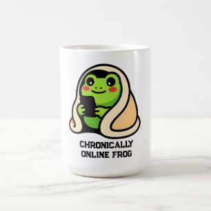 Caneca De Café Sapo engraçado meme cronicamente online