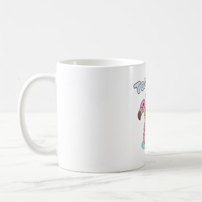 Caneca De Café Sapo engraçado relaxando no flutuador de piscina d (Esquerda)