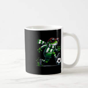 Caneca De Café Sapo Engraçado Sapo Gráfico Animal Jogando Socc