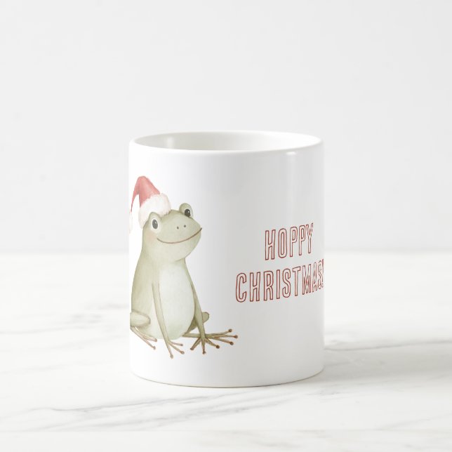 Caneca De Café Sapo Feliz de Natal (Centro)
