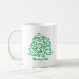 Caneca De Café Sapo Green Line Art Personalizado