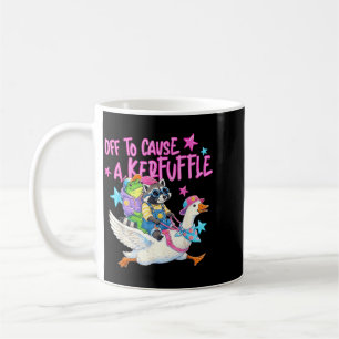 Caneca De Café Sapo Guaxinim Ganso a Cavalo Para Causar Tumulto