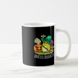 Caneca De Café Sapo Kawaii Witch Hat Cottagecore Hocus Estético