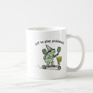 Caneca De Café Sapo Mago Segura Raquete Patinete Vai Brincar P