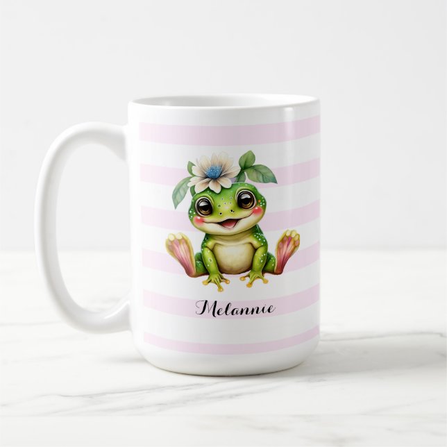 Caneca De Café Sapo Personalizado Fofo (Esquerda)