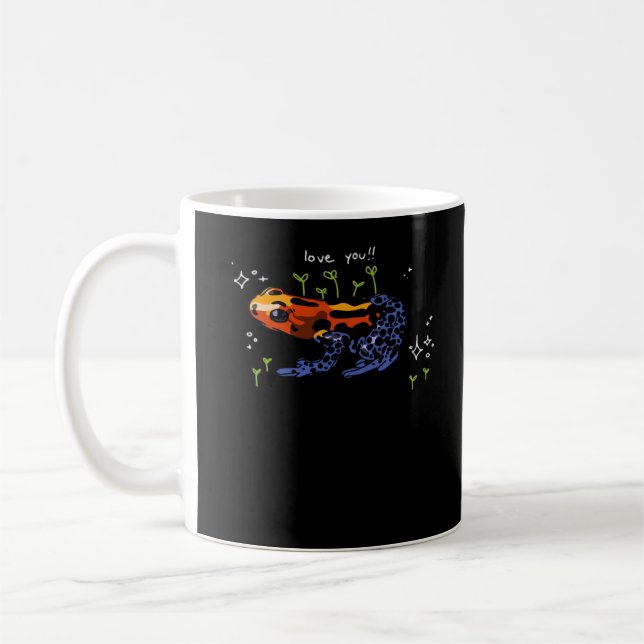 Caneca De Café Sapo Que Ama Você Estilo Clássico Simples (Esquerda)
