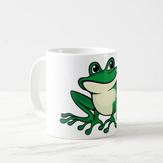 Caneca De Café Sapo verde (Frente Esquerda)
