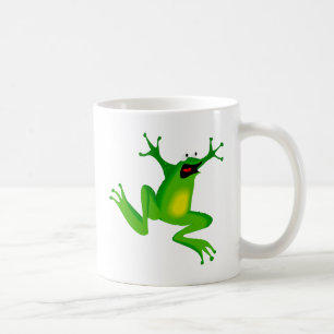 Caneca De Café sapo verde de dança
