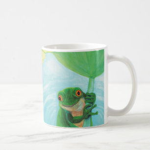 Caneca De Café Sapo verde em Lily Pad