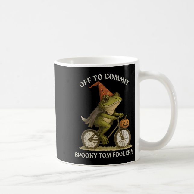 Caneca De Café Sapo Whimsical Para Cometer O Tom Foolery Para (Direita)