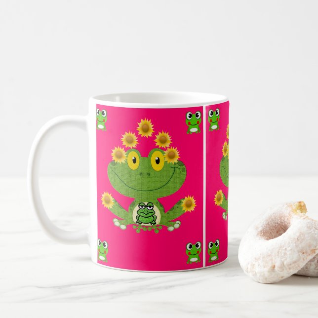Caneca De Café sapos (Com Donut)