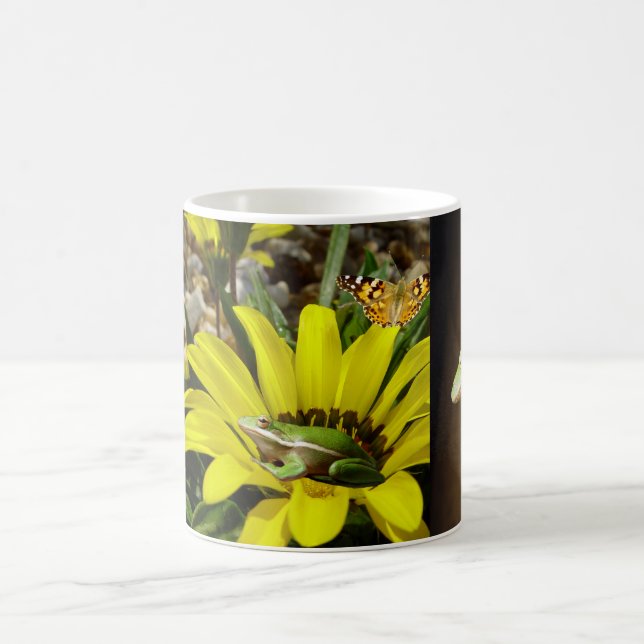 Caneca De Café Sapos de árvores Sapos Flores (Centro)