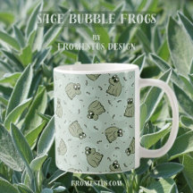 Sapos de Sage Bubble - o padrão verde de crianças.