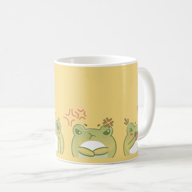 Caneca De Café Sapos e sentimentos Mug (Frente Esquerda)