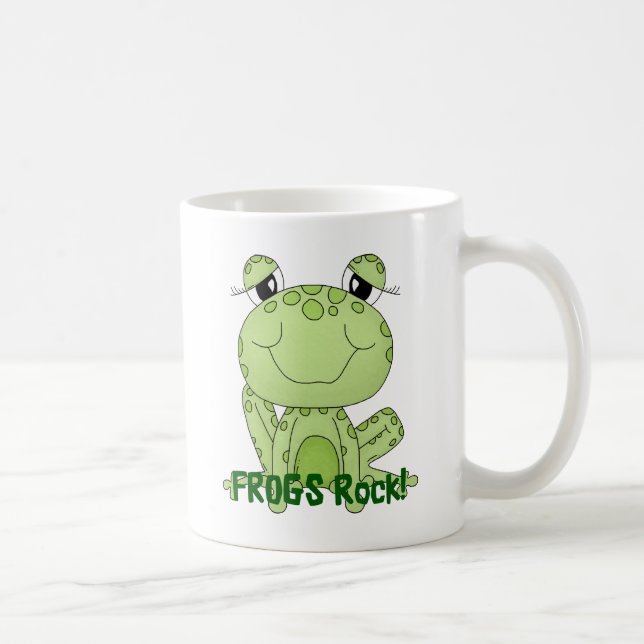 Caneca De Café Sapos Fofos São Pedras Produtos de Amor de Sapo (Direita)