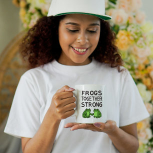 Caneca De Café Sapos Juntos São Fortes Protesto do Sapo de Portla