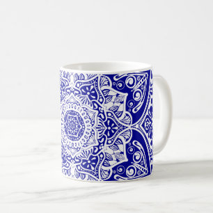 Caneca De Café Sapphire Mandala