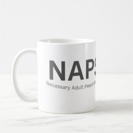 Caneca De Café SAPS — Sessão de Paz Necessária para Adultos Engra