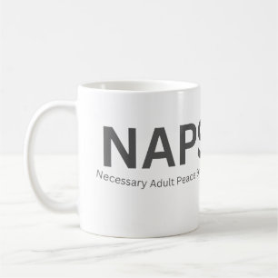 Caneca De Café SAPS — Sessão de Paz Necessária para Adultos Engra