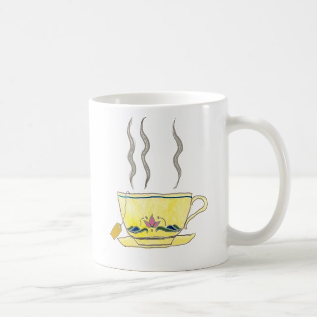 Caneca De Café saquinho de chá em um teacup (Direita)