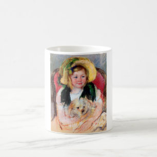 Caneca De Café Sara com seu cachorro, Cassatt