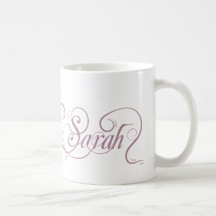 Caneca De Café Sarah - nome personalizado