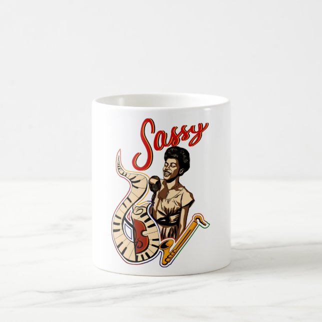 Caneca De Café Sarah Vaughan (Centro)