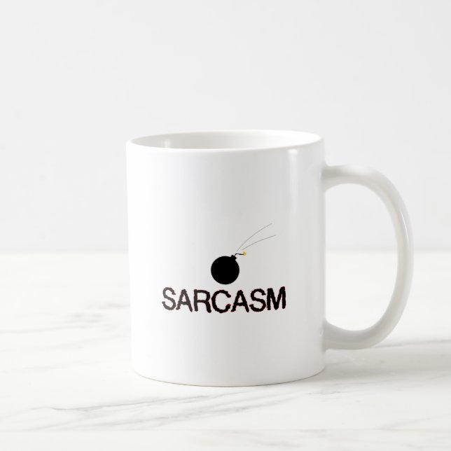 Caneca De Café Sarcasm Bombed (Direita)