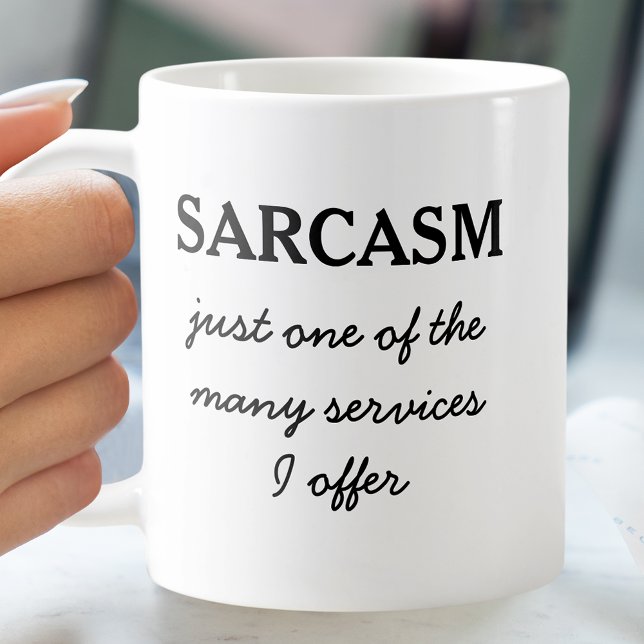 Caneca De Café Sarcasm Funny Cote (Criador carregado)