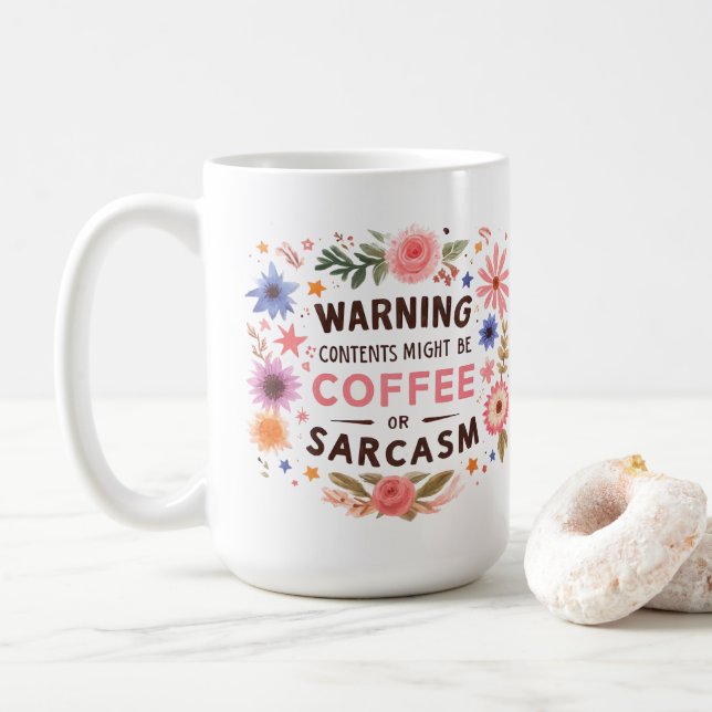 Caneca De Café Sarcasmo (Com Donut)
