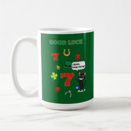 Caneca De Café Sarcastic black cat  and Lucky charms