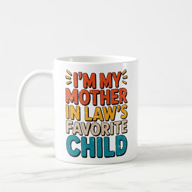 Caneca De Café Sarcastic Family Humor Mother In Law Funny Parent  (Esquerda)