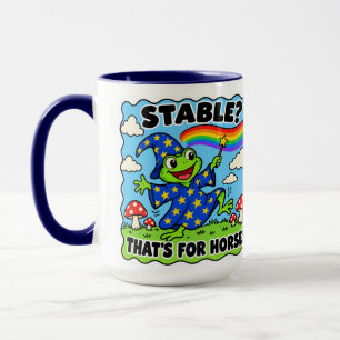 Caneca de café sarcástica divertida do sapo mago T