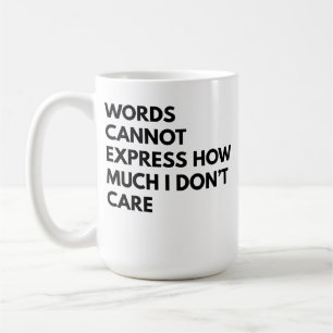 Caneca de café sarcástica engraçada para trabalhad